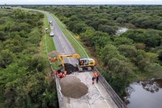Por obras, hay &ldquo;tránsito asistido&rdquo; en puente sobre Ruta 12