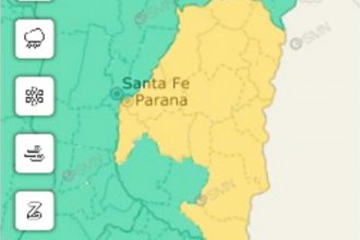 Entre Ríos se pinta de amarillo: alertan por fuertes tormentas para las próximas horas