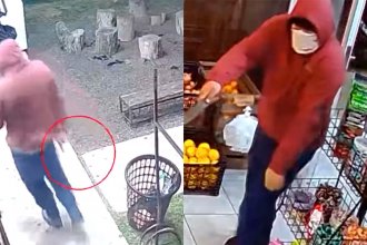 Entró con una cuchilla, robó más de $300 mil y lo detuvieron en un baldío