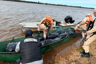 Prefectura evitó que cruzasen de Concordia a Salto con un contrabando de ropa valuada en $18 millones