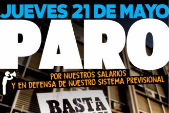 &ldquo;Este jueves 21 AGMER para&rdquo;, comunicó el gremio docente mayoritario de Entre Ríos