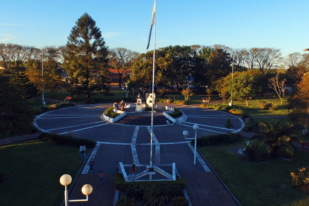 Plaza Urquiza en Federal, Entre Ríos.