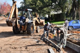 En el noreste, la Municipalidad invierte $600 millones en obras de cordón cuneta y desgües pluviales