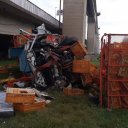Internaron en grave estado a camionero entrerriano que se accidentó en el puente Zárate - Brazo Largo