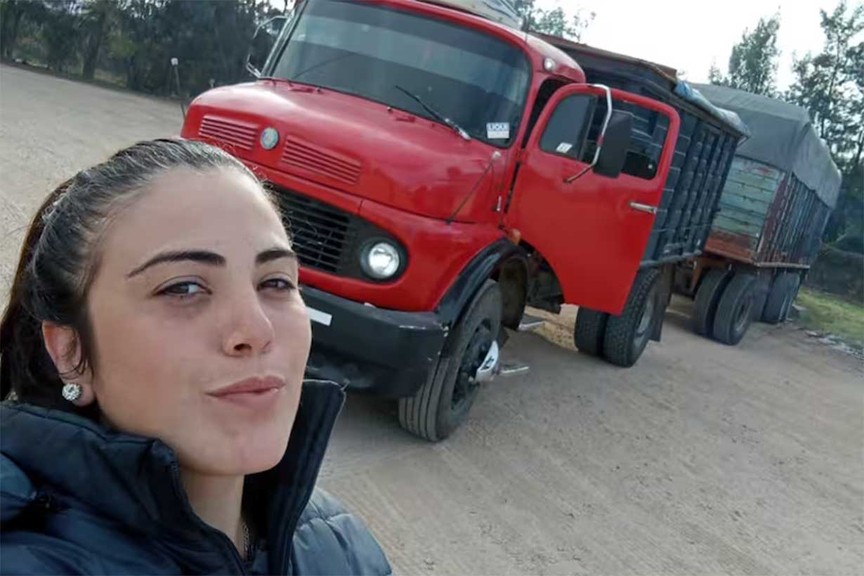 Lo hago por ellos. Marisel conduce un camión en Entre Ríos y lucha por una casa para sus hijos - Noticias - Elentrerios.com