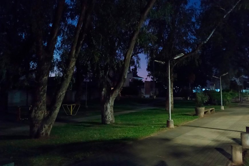 Así luce la plazoleta a las 7:13.