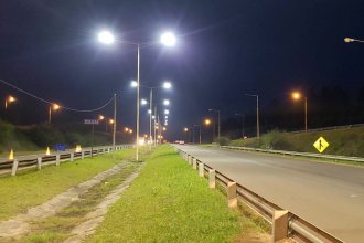 Vuelven a encenderse puntos críticos: recuperan la iluminación en cruces estratégicos de la ruta 14
