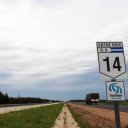 Volcó un camión y provocó un corte total de tránsito en Ruta 14