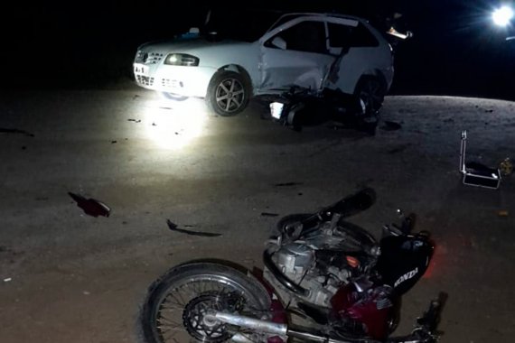 Hubo un complejo siniestro vial que terminó con un motociclista herido de gravedad