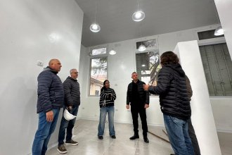 Recorrida de funcionarios por el San Benjamín: avanza la nueva sala de internación y el Hospital Oncológico entra en su etapa final
