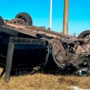 Jugador de Unión de Santa Fe volcó con su auto en una ruta entrerriana