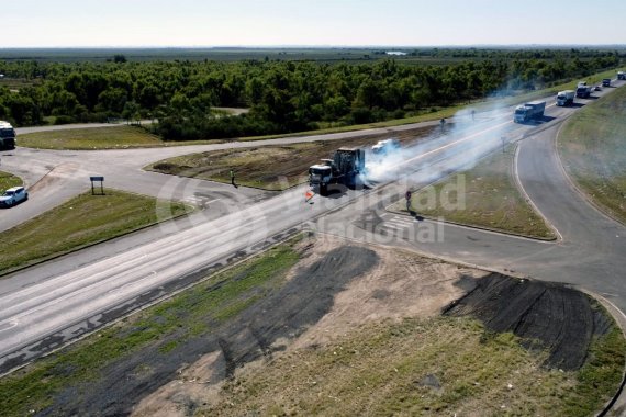 Puente Rosario - Victoria. Vialidad Nacional inspecciona los trabajos de rehabilitación y mantenimiento