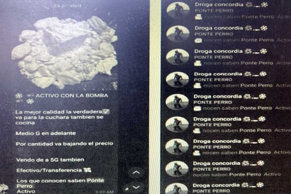 Hay 8 procesados de la banda que vendía cocaína y éxtasis por Telegram. Uno es deportista y otro es ordenanza de una escuela