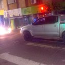 Contramano por calle Entre Ríos. Empezó el feriado ebrio, con más de 2 gramos de alcohol en sangre
