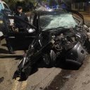 Violento vuelco en Avenida Eva Perón dejó a un joven de 25 años con heridas graves