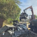 Colón saca de circulación cerca de 200 vehículos: el operativo de compactación beneficiará a una entidad solidaria