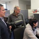 Chagas recorrió la Facultad de Ingeniería de La Plata para seguir de cerca los estudios sobre la modernización de Salto Grande