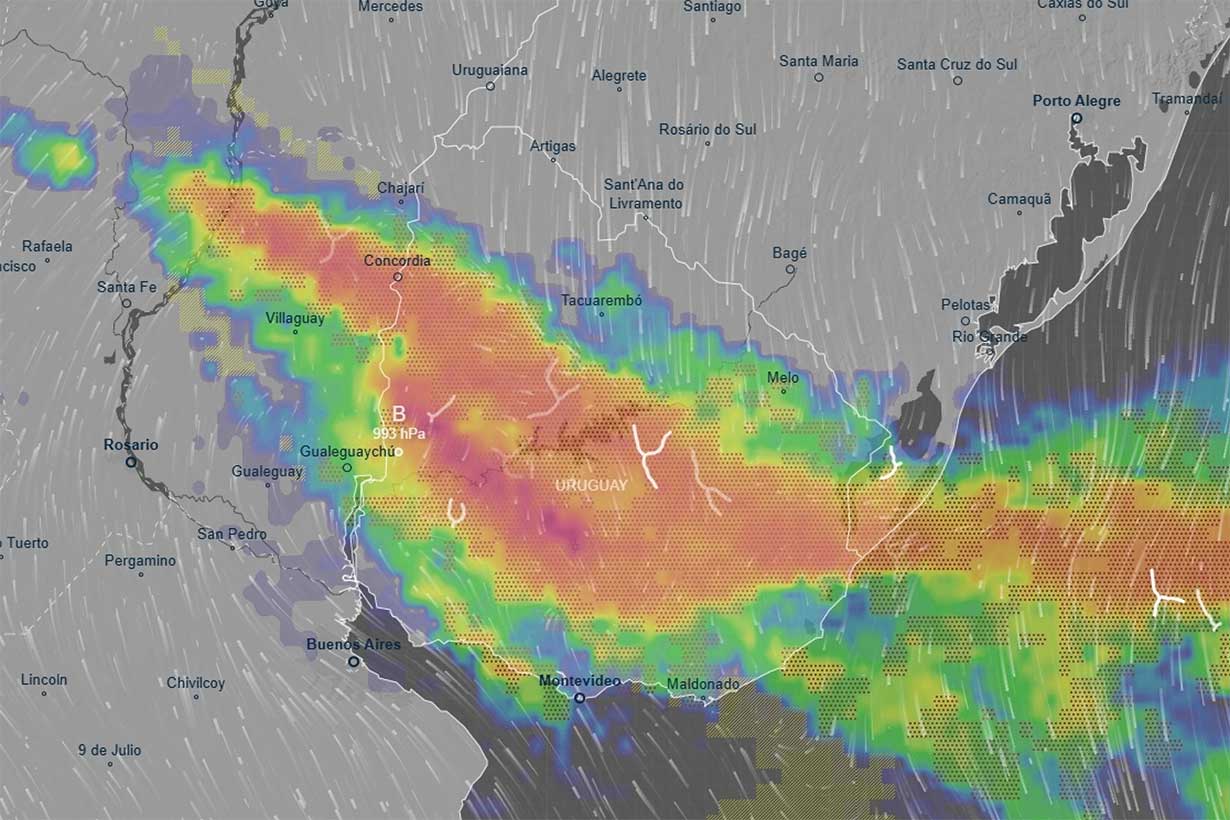 144 horas de inestabilidad. Pronosticadores brasileños y uruguayos advierten por lluvias, tormentas y hasta 25°C - Noticias - Elentrerios.com