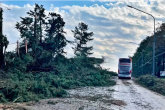 Fuertes tormentas golpearon el norte y la costa del Uruguay: Concordia, entre las zonas más afectadas