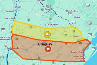 Alerta naranja. La meteorología uruguaya advierte que el riesgo de &ldquo;tormentas fuertes&rdquo; continúa