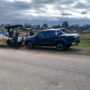 Conductor de camioneta chocó a un motociclista y se fugó. Fue atrapado y dio positivo en el test de alcoholemia