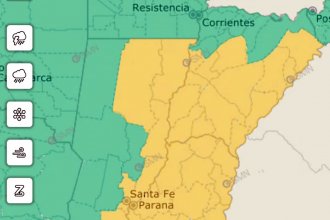 En casi toda la provincia se esperan tormentas con hasta 50 milímetros de lluvias