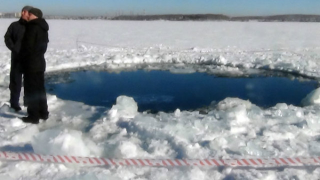 Fragmento de meteorito en Rusia