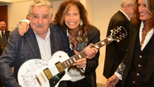 Pepe Mujica se reunió con Aerosmith