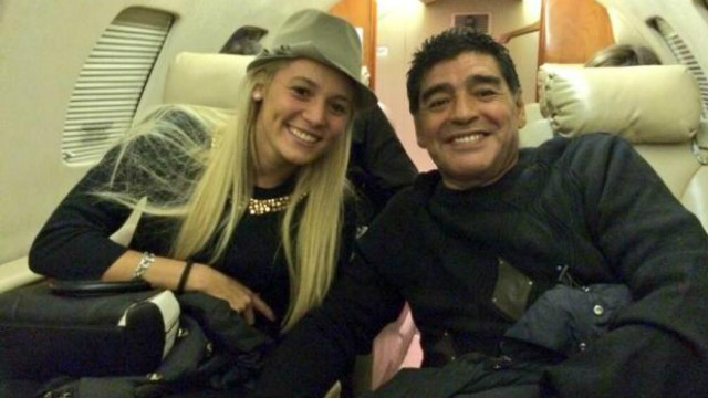 Rocio Oliva y Diego Maradona