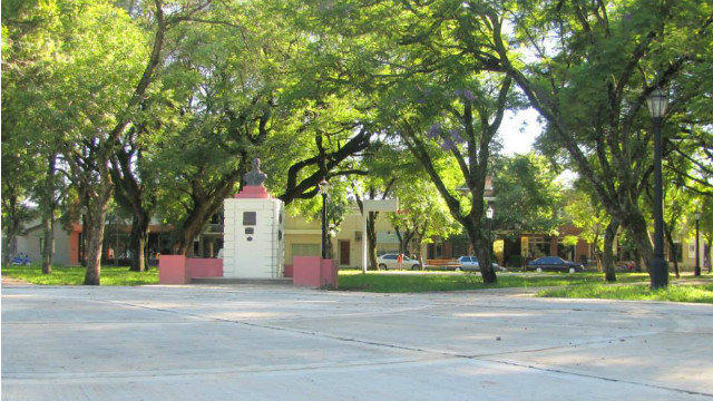 Plaza San Martín, cercana al lugar del hecho.