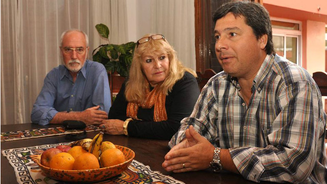 Carlos Mondino, Olga Luna y Gustavo Zavallo.