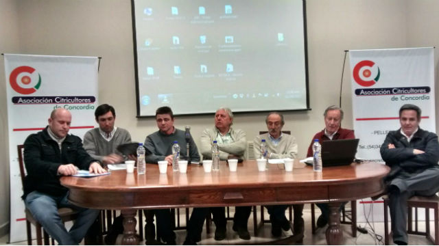 Reunión de autoridades del sector citrícola
