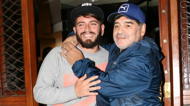 Diego Maradona y Diego Jr