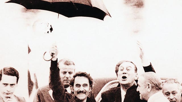 Histórica foto de Rucci con Perón