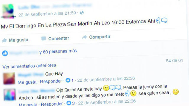 Captura de Facebook