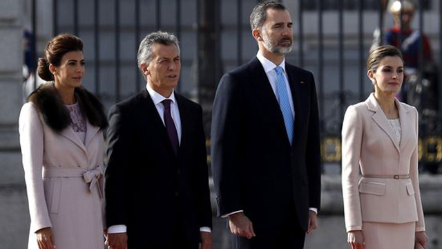 Macri, recibido por el rey de España