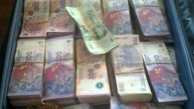 Este es el dinero incautado en Ceibas.