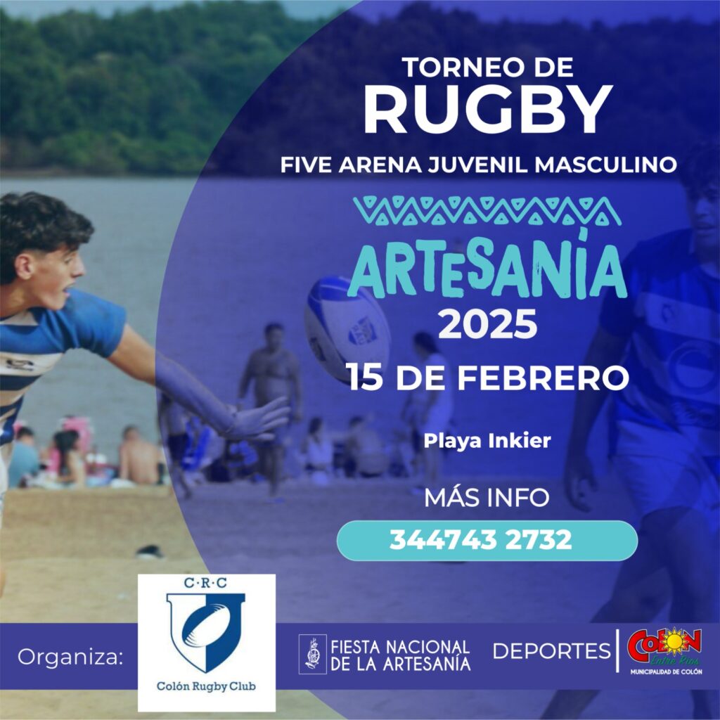 Torneo de Rugby Five Arena masculino en Playa Inkier