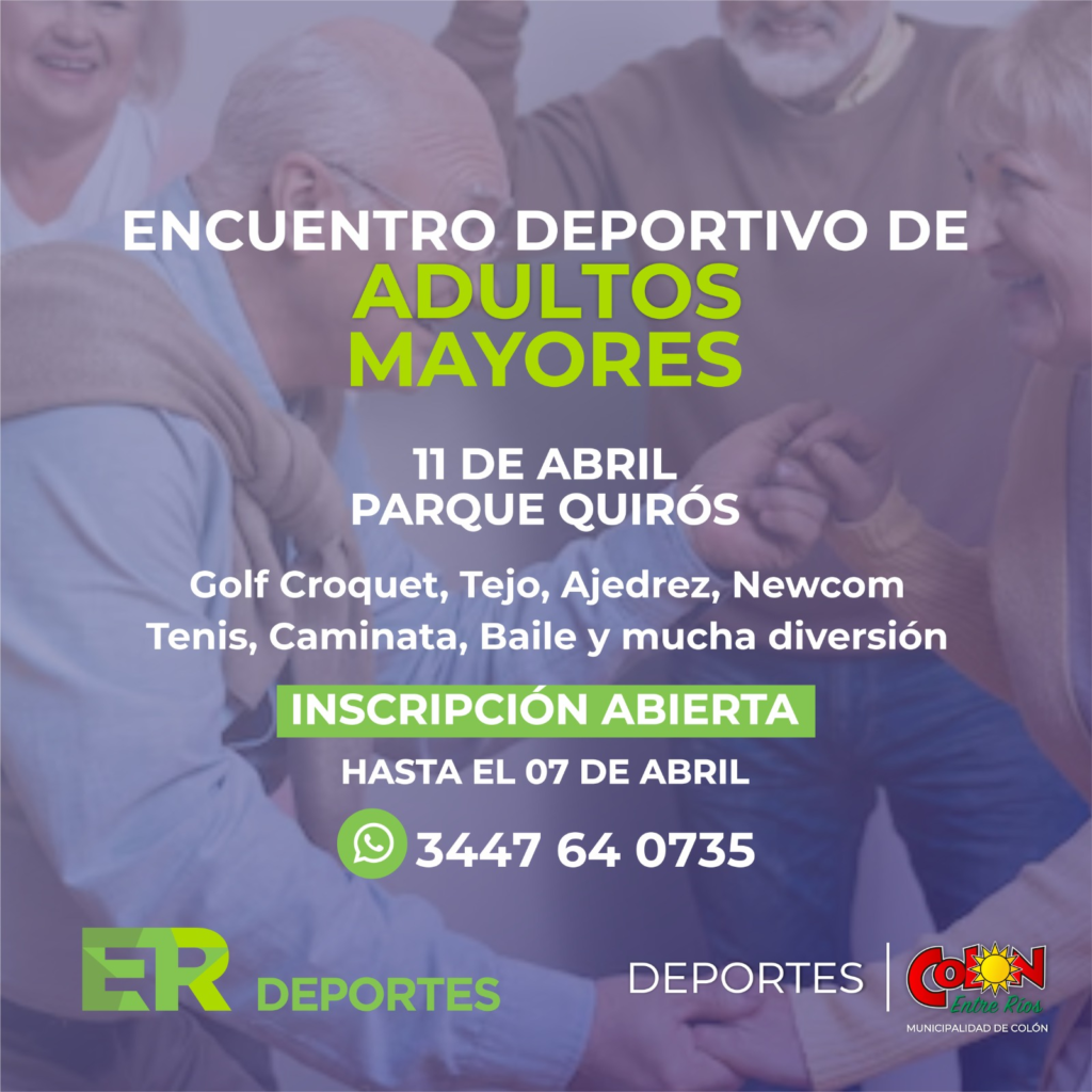 Encuentro Deportivo para Adultos Mayores en Colón