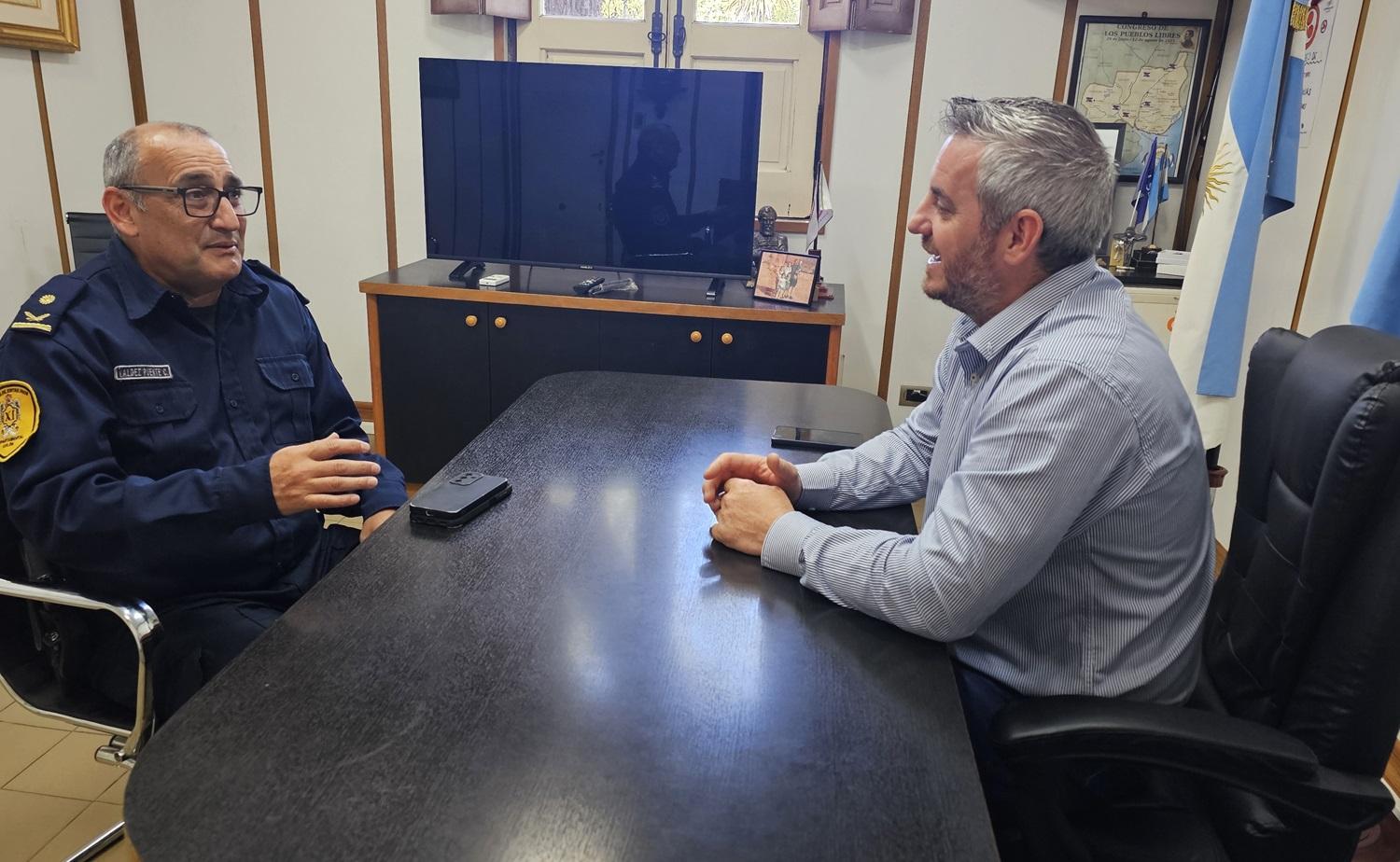 José Luis Walser recibió al Jefe Departamental de Policía de Colón