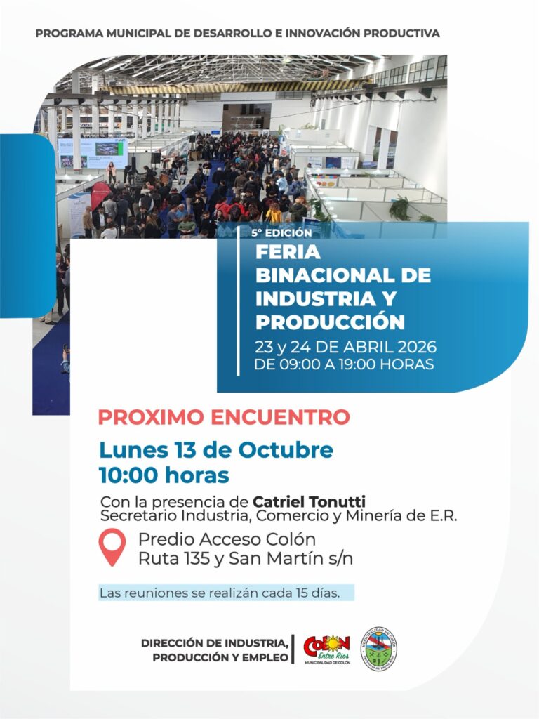 Se llevará a cabo el 4° encuentro rumbo a la Feria Binacional de la Industria y la Producción 2026