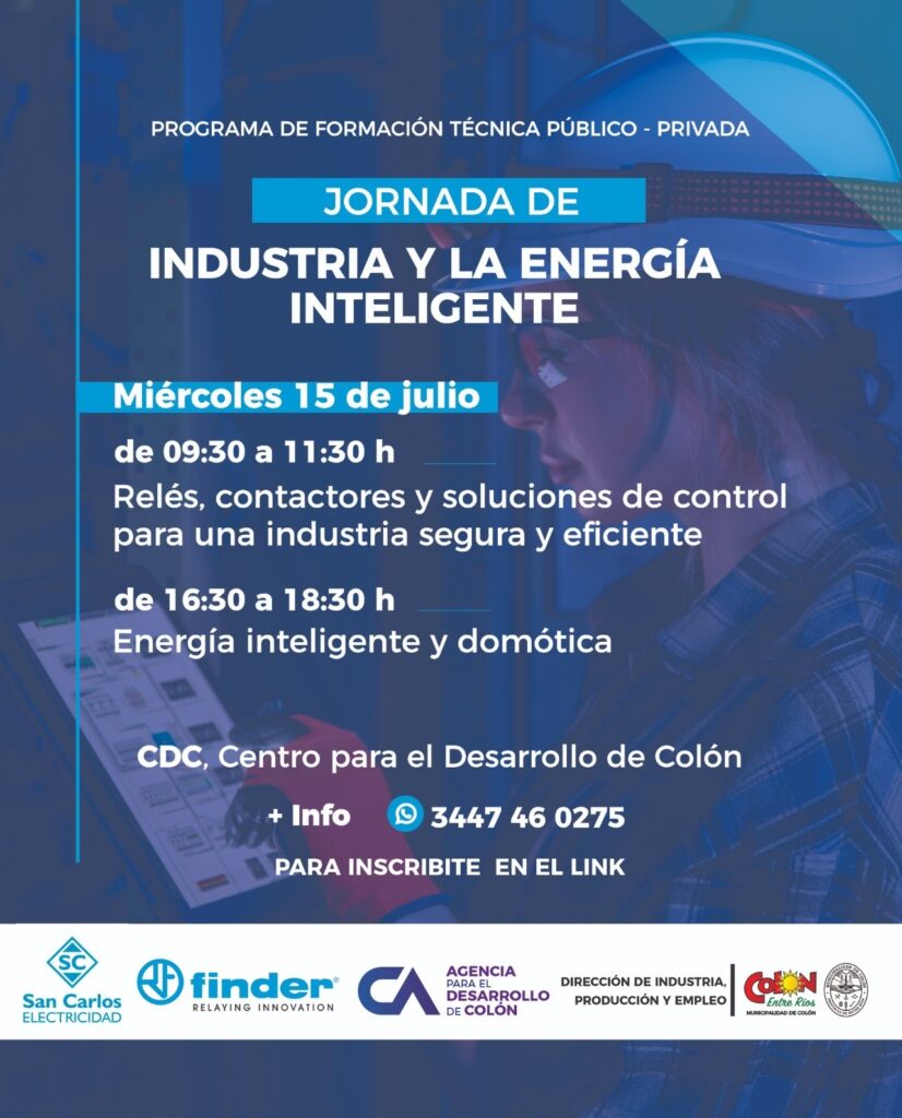 Colón será sede de una Jornada de Industria y Energía Inteligente
