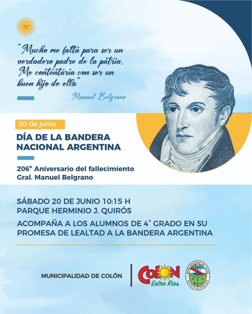 Más de 500 estudiantes de Colón prometieron lealtad a la Bandera Argentina