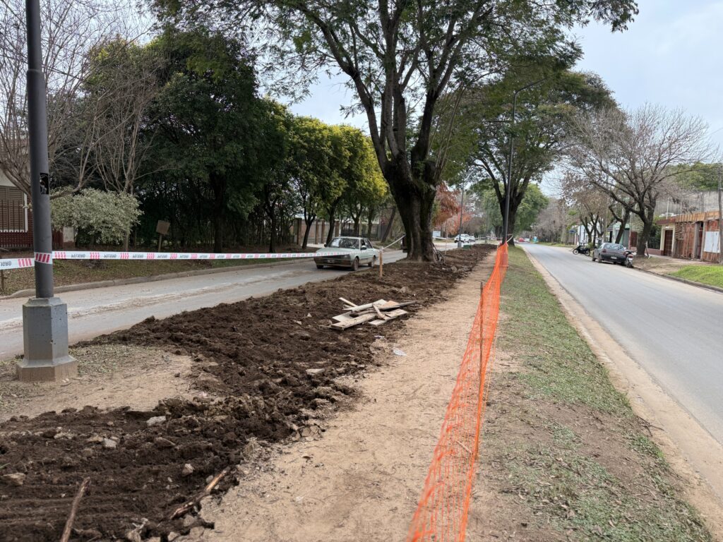 La Municipalidad inició la renovación integral del caminador central del Boulevard Ferrari
