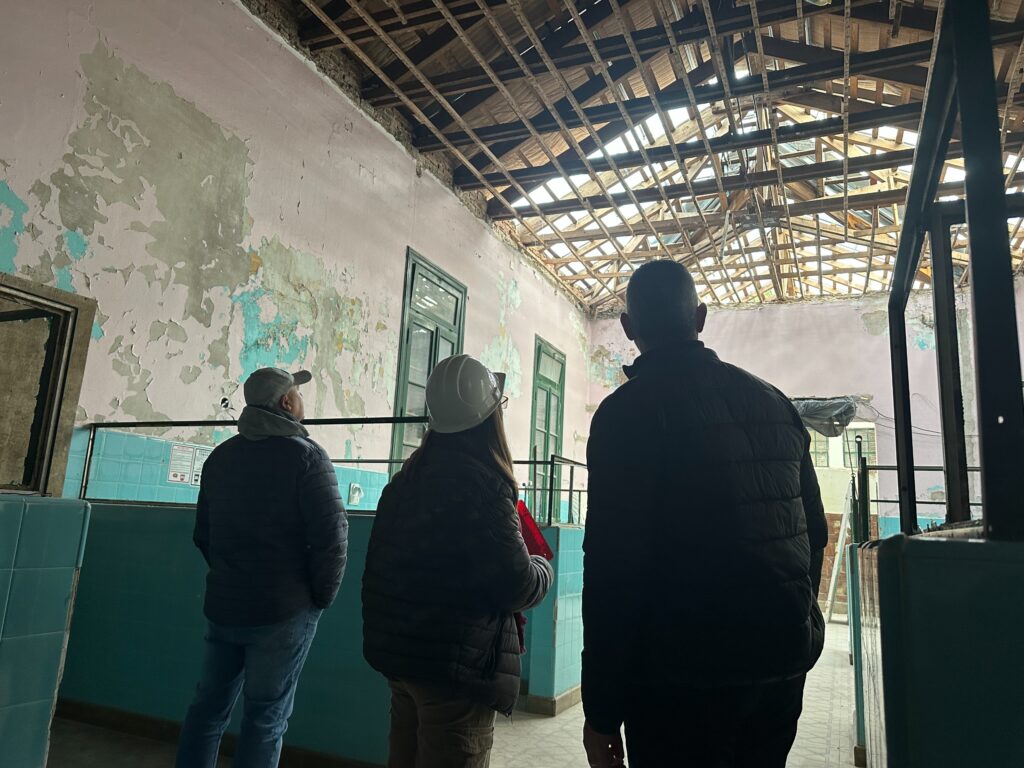 José Luis Walser recorrió las obras del Hospital San Benjamín: avanza la nueva sala de internación y la Sala Oncológica entra en su etapa final
